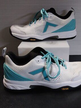 Tyrol 4300 Velocity V Pickleball Shoes Women’s Size 9 EE White & Teal